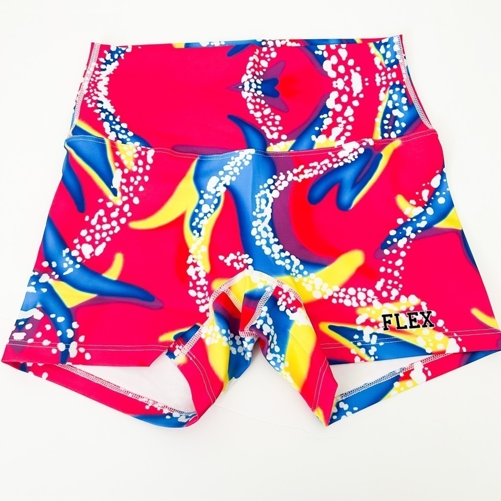 NWT Flex Living Retro Neon Shorts Small